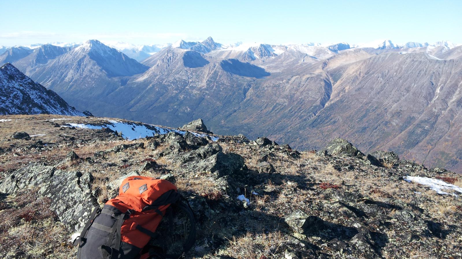 Mountains at the Rohan Project NW BC Drop off location for the start of a day of exploration in NW BC