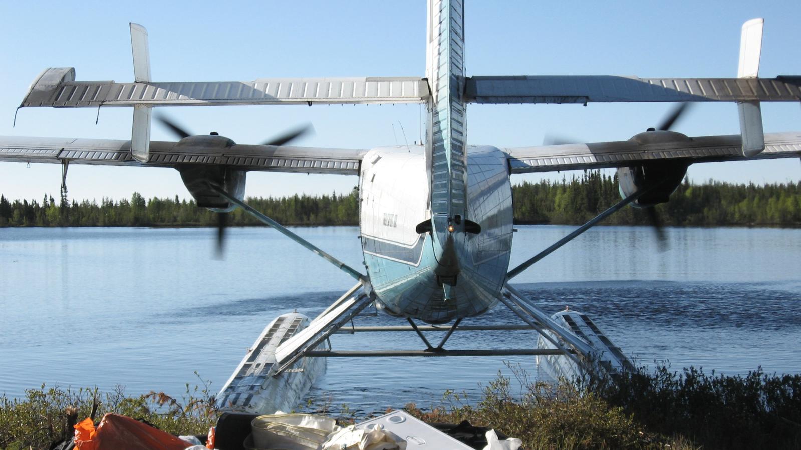 Northern Saskatchewan Air Delivery Material Delivery for Mineral Exploration Camp in Northern Saskatchewan