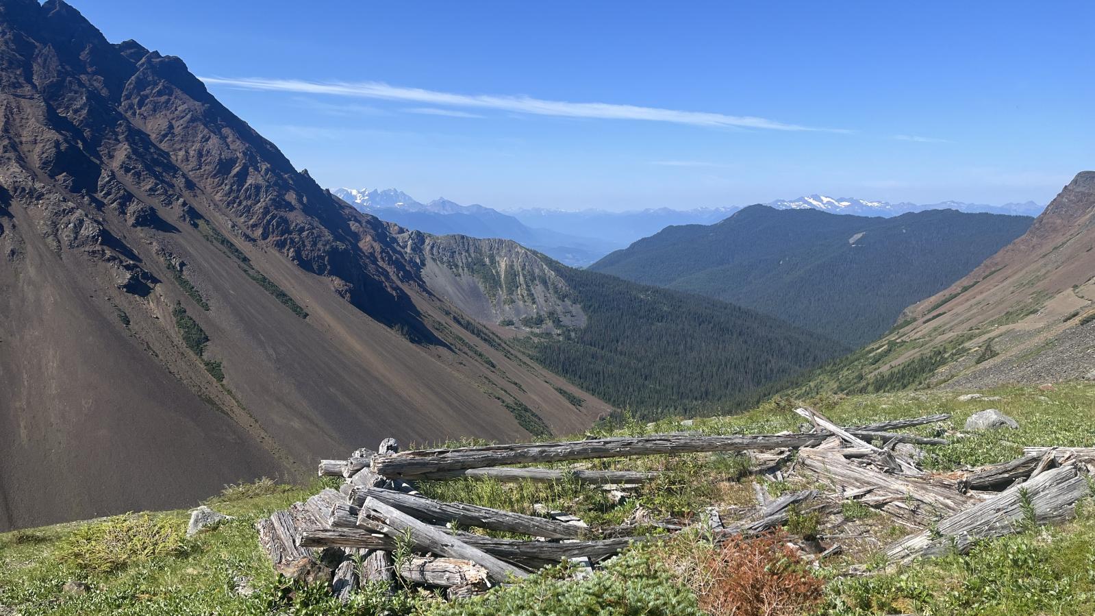 Remains of a Prospectors Cabin at the Brunswick Property of Northwestern British Columbia