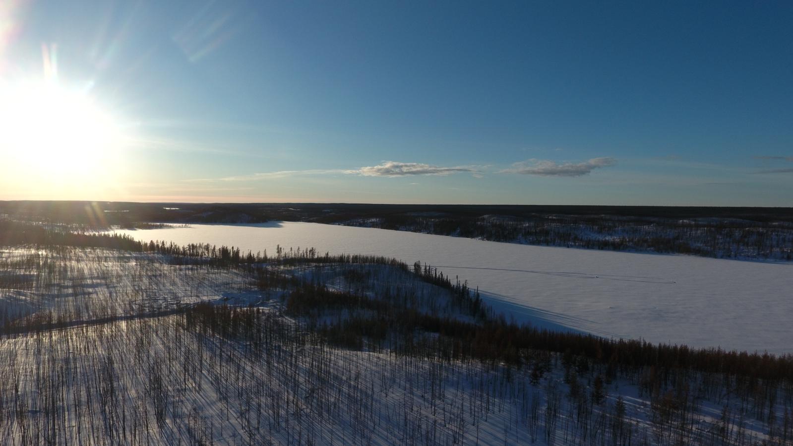 Drone Flight Over George Lake