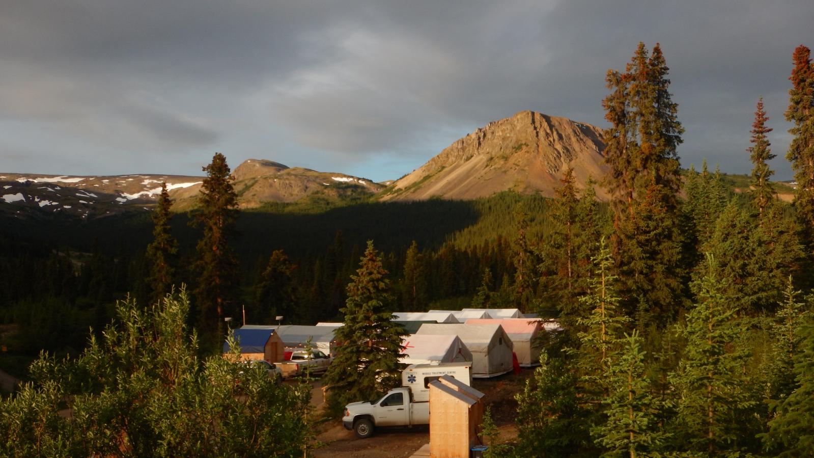 Exploration Camp in the Quesnellia Terrane of North Central British Columbia
