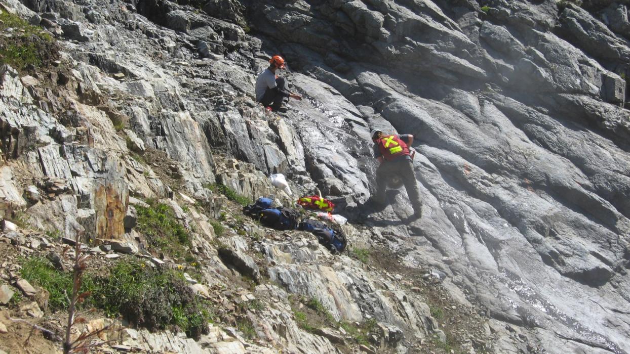 Channel sampling for Niobium potential SW of Yippie Showing at the Ice River Complex Project