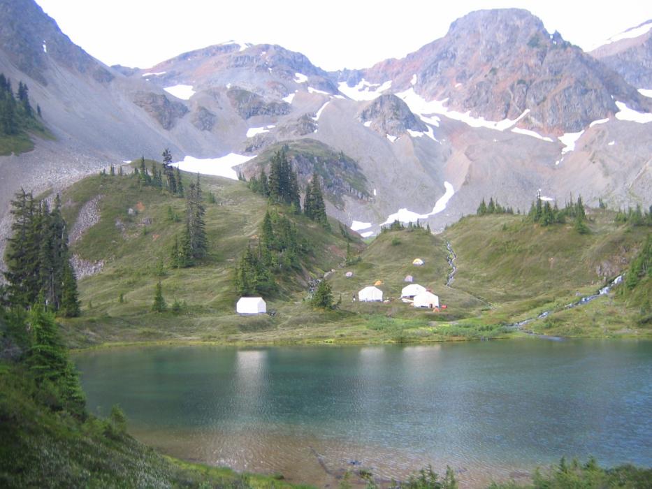 Hat Exploration Camp Setting at the Kalum Project in Northwestern British Columbia
