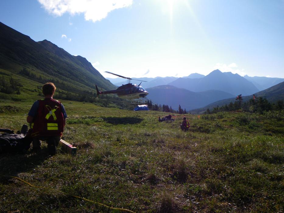 Northern British Columbia helicopter assisted exploration program Northern British Columbia helicopter assisted exploration program