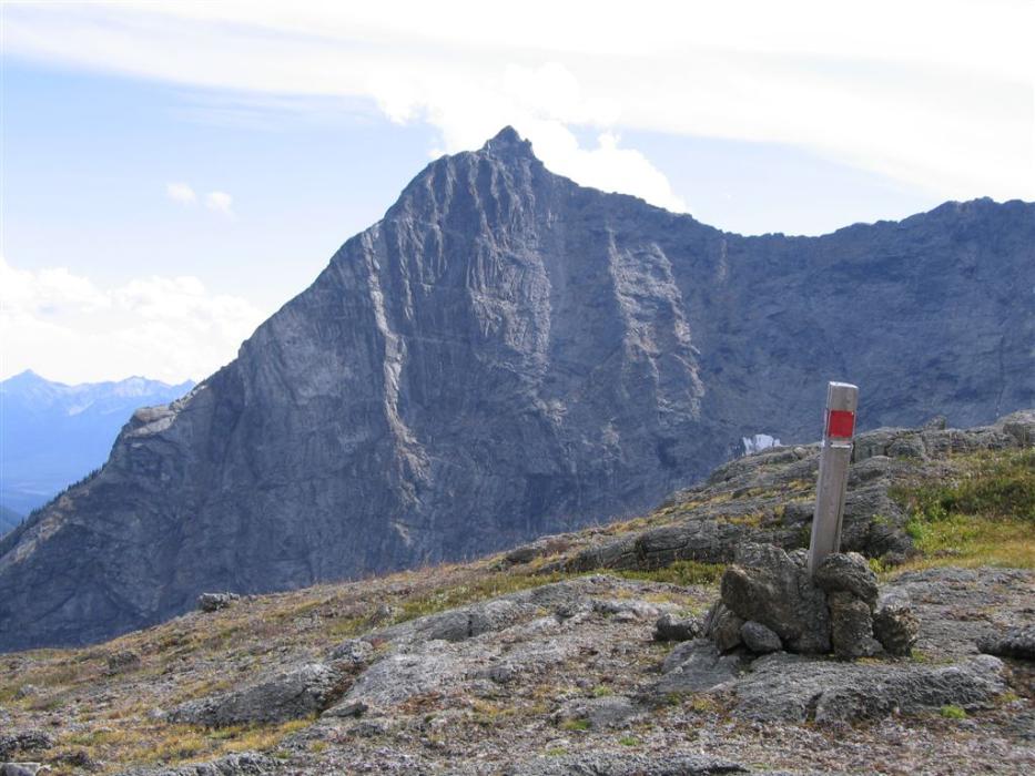 Looking south from Claim post NW of Waterloo Showing at Butress Peak where sodalite niobium and REE mineralization is located - Ice River Complex Project