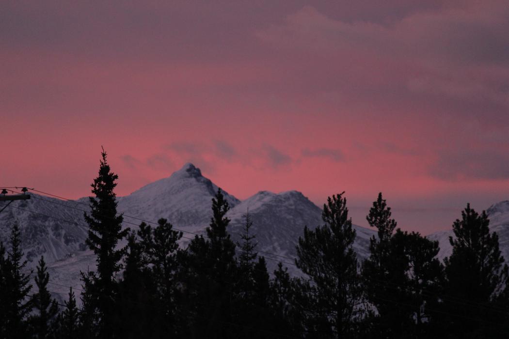 Mountain Landscape Vista from the Mineral Exploration Traverse in British Columbia