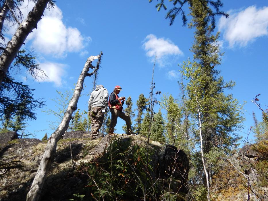 Prospecting Crew Pine Channel Saskatchewan