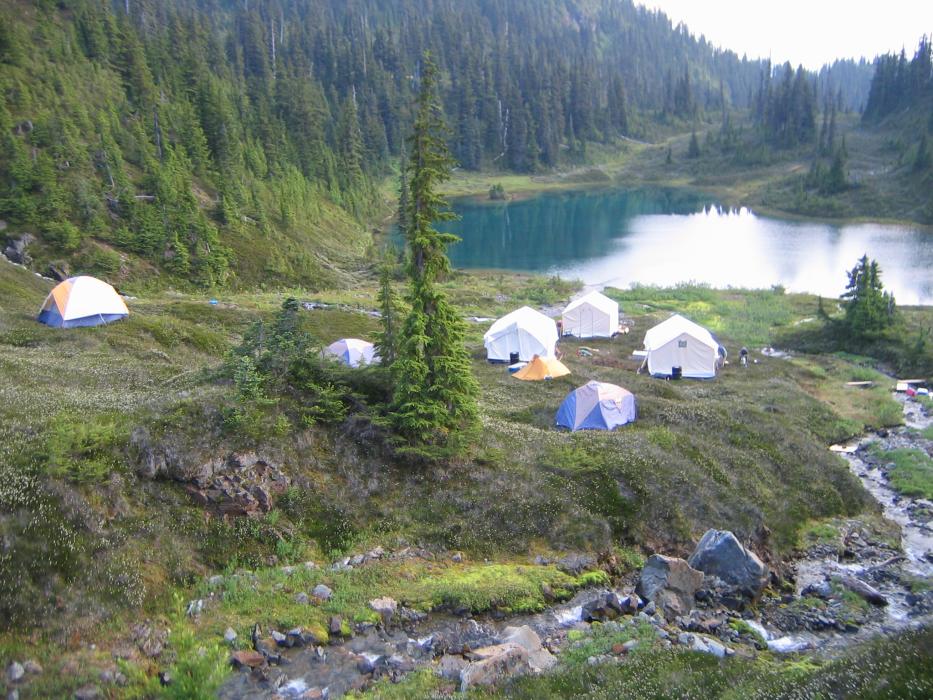 Kalum Project Hat Zone camp Exploration camp at the Hat Zone of the Kalum Project in Northwest BC