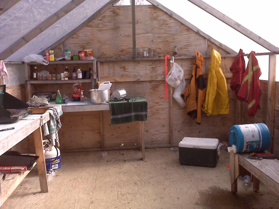 Exploration Camp Wall Tent at the Sphinx Molybdenum Project Southeast British Columbia
