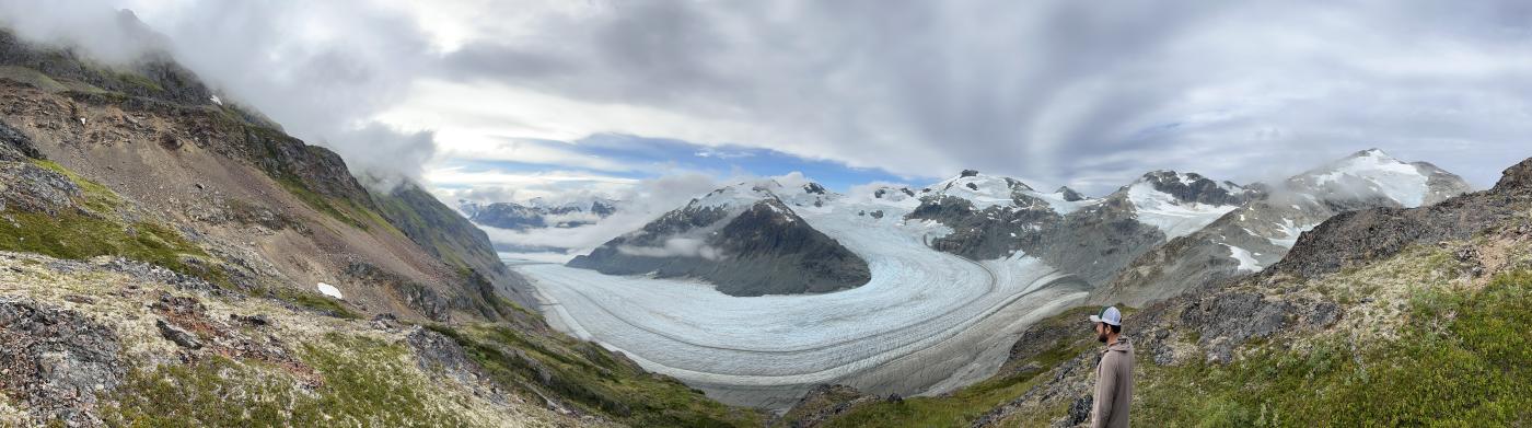 Glacier view from south of historical workings