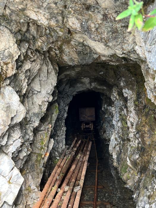 View into middle adit