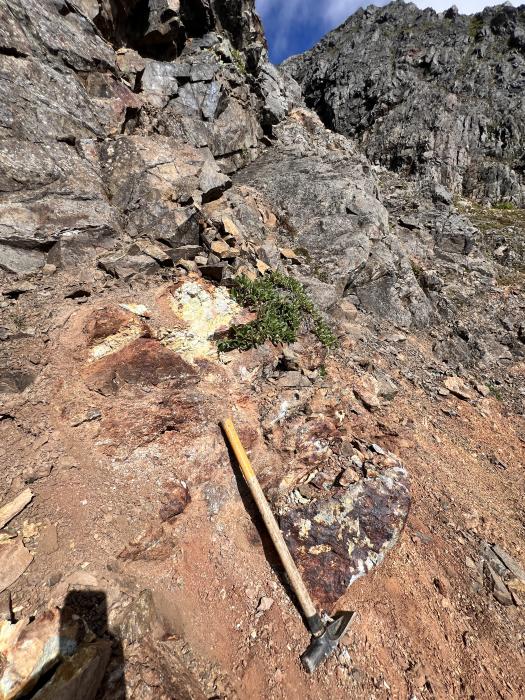 JCBLDR001 (1.8m chip) 29.9 g/t Au, 22.6 g/t Ag