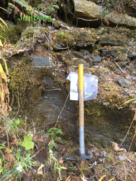 Rock Sample Location at the Slocan Graphite Project in Southeastern British Columbia Rock Sample Location at the Slocan Graphite Project in Southeastern British Columbia