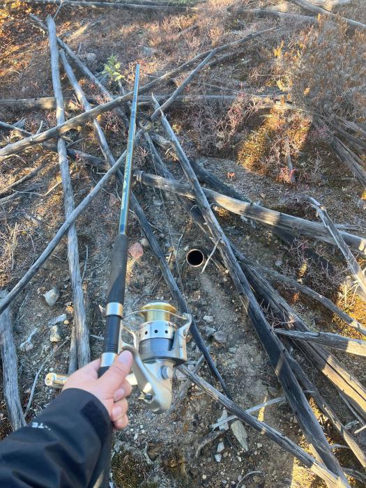 Testing if a Historical Drill Hole is Open to Use for Borehole Geophysics at the George Lake Critical Metal Deposit