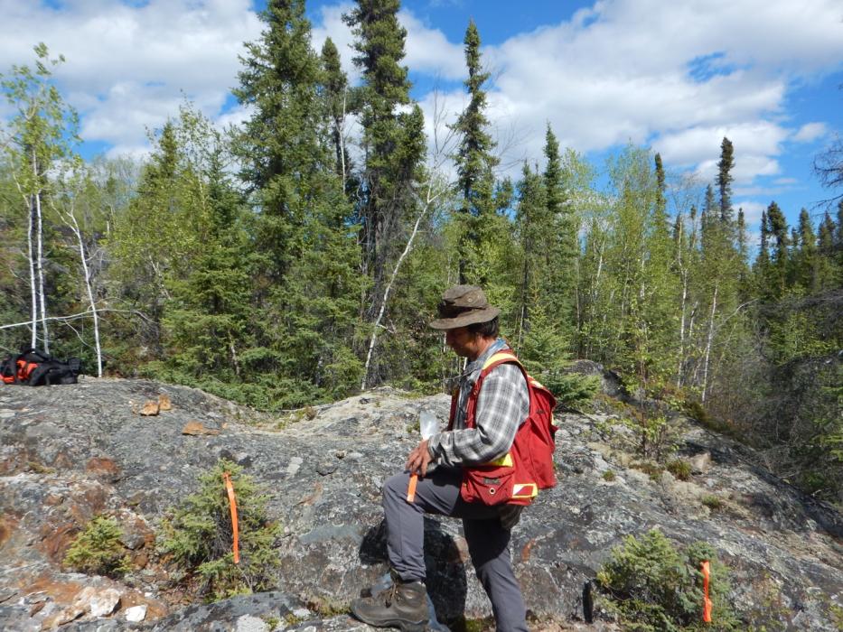 Prospecting at Pine Channel northern Saskatchewan Prospecting at Pine Channel northern Saskatchewan