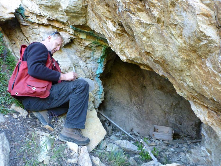 Silver Spray Lower Adit with polymetalic mineralization including Copper