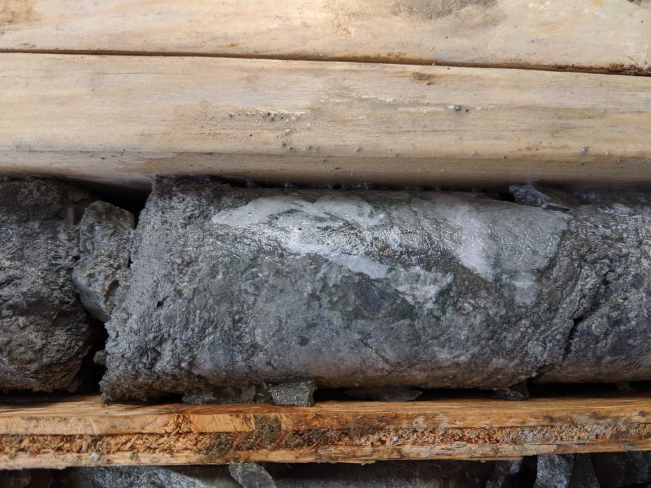 Sheared Qtz-Cal-Py-Po Vein Donna Property 2019