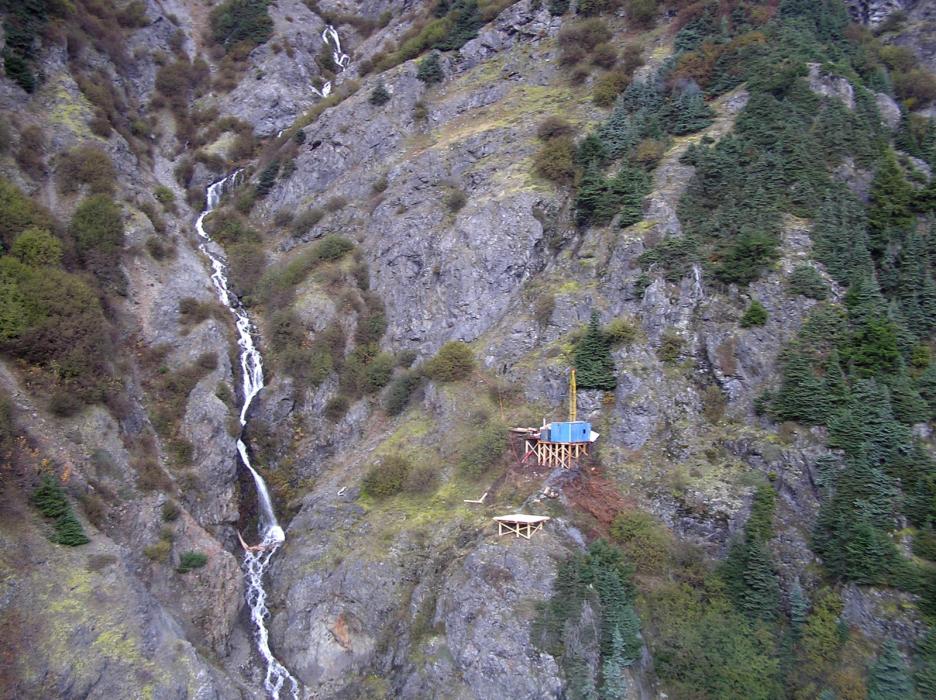 Diamond Drill Testing for Gold Mineralization at a Serious Pad at the Rico Showing of the Kalum Property in Northwestern British Columbia